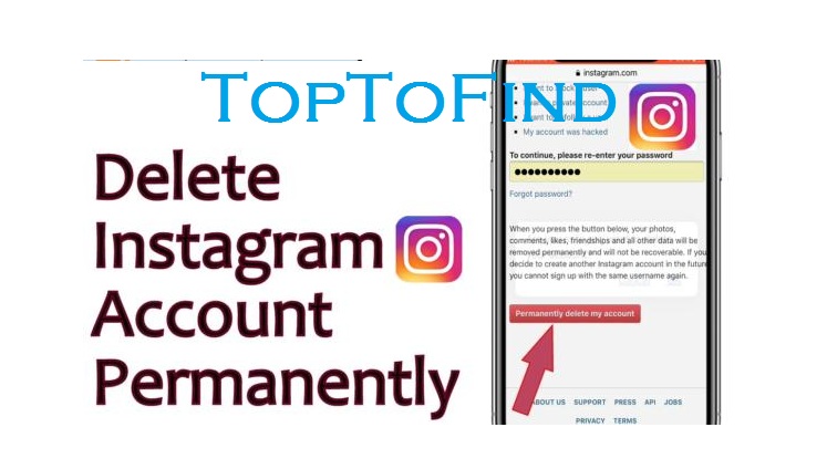 how to delete ig account permanently 2019