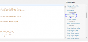 change footer text