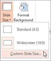 Change the page orientation in PowerPoint between landscape to portrait