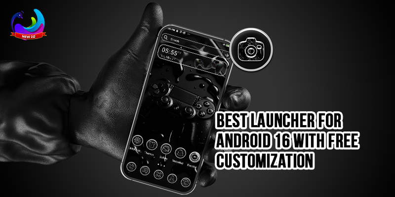 Best Launcher for Android 16 With Free Customization – CMM Launcher on Android phone with themes, widgets, and performance tools.