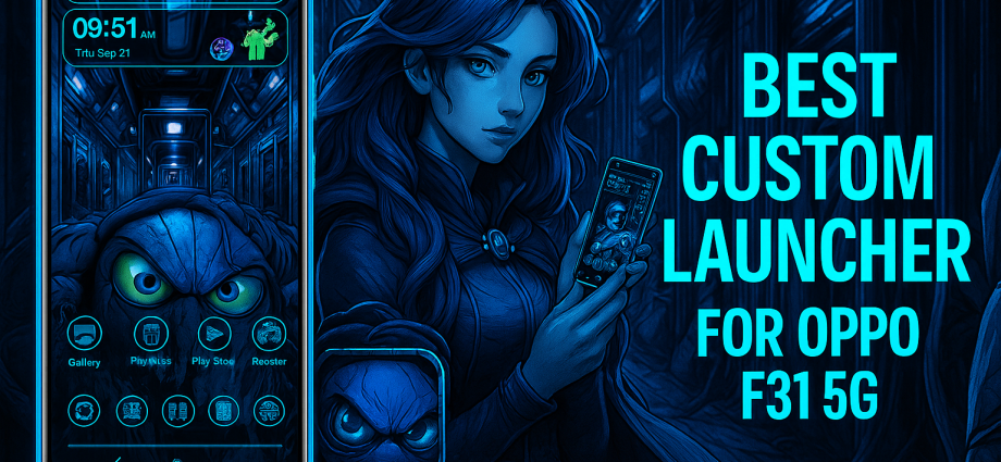 Best Custom Launcher for OPPO F31 5G – CMM Launcher with free themes, smooth interface, and lightweight performance.