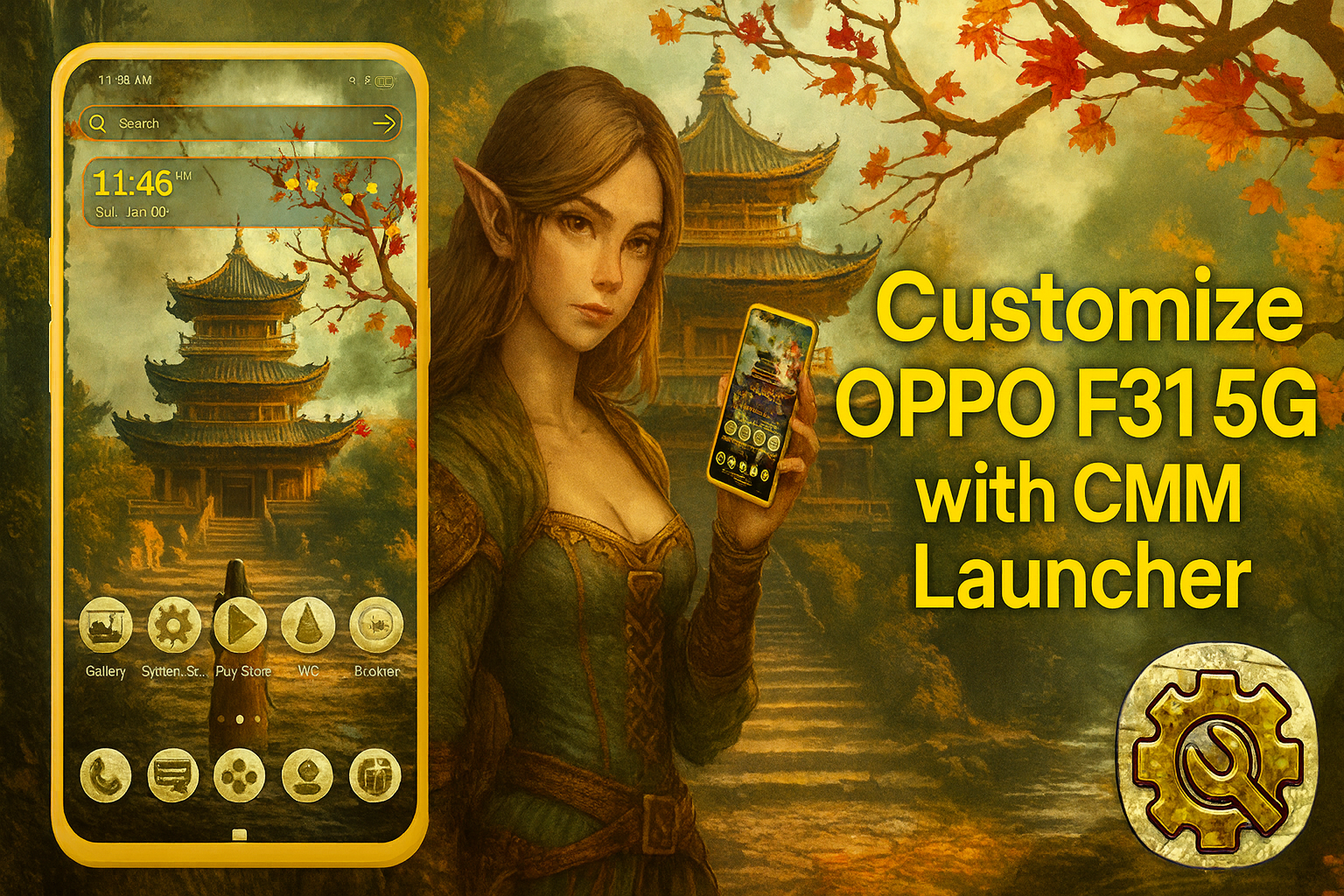 Customize OPPO F31 5G with CMM Launcher