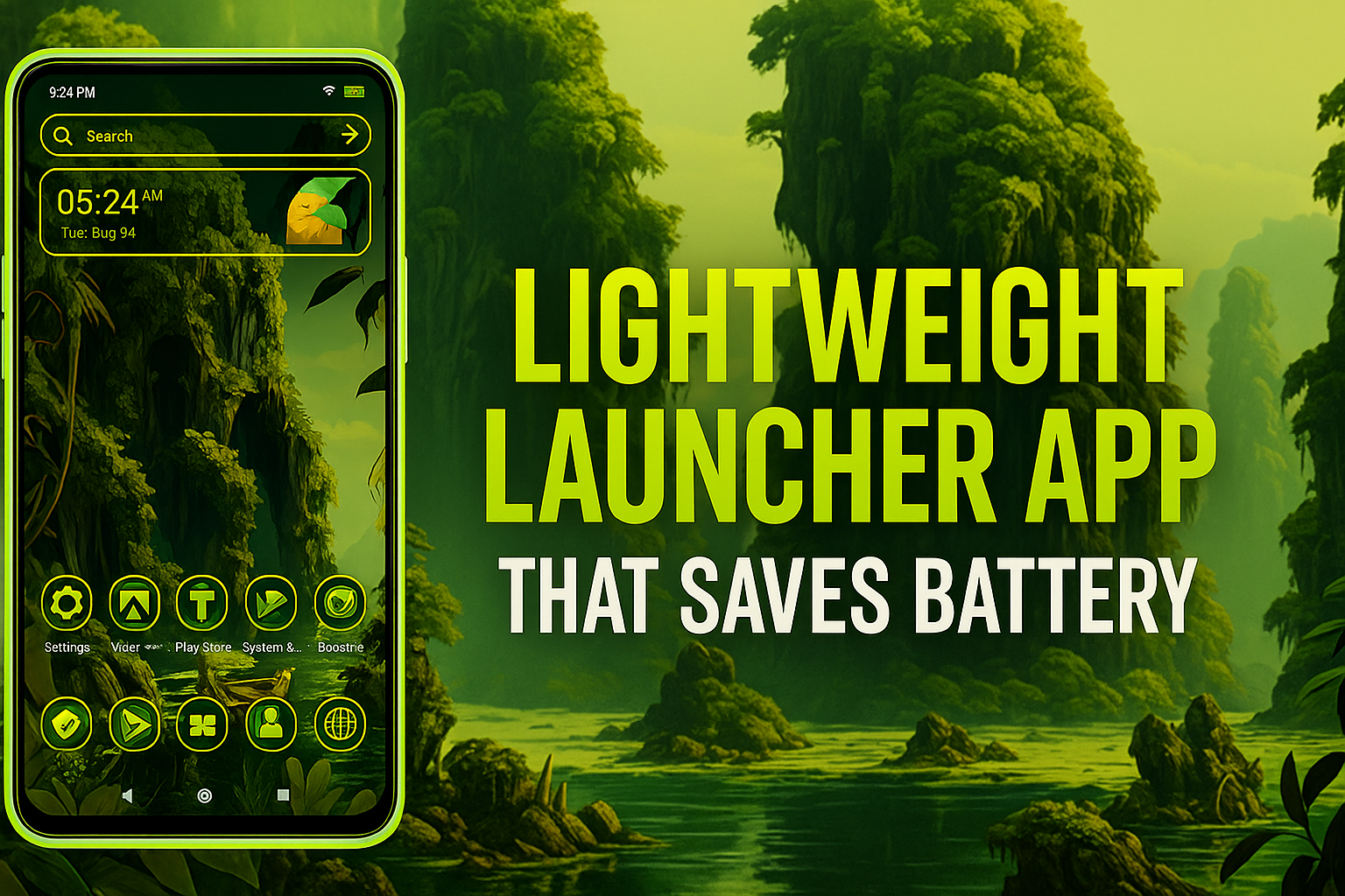 Lightweight Launcher App That Saves Battery