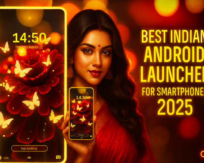 Best Indian Android Launcher for Smartphones 2025 with smooth UI, free themes, customization, and lightweight design.