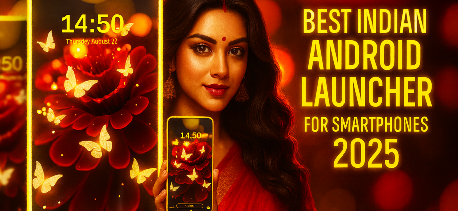 Best Indian Android Launcher for Smartphones 2025 with smooth UI, free themes, customization, and lightweight design.