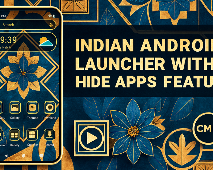 CMM Launcher – Indian Android Launcher With Hide Apps Feature