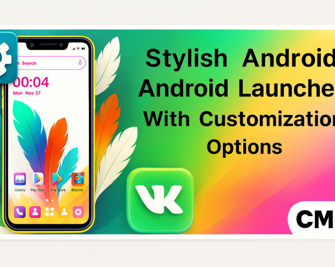 Stylish Indian Android Launcher With Customization Options - CMM Launcher