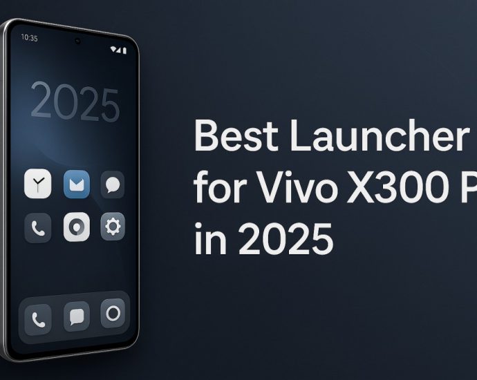 Best Launcher for Vivo X300 Pro showing smooth flagship Android interface with clean layout, gesture navigation, and premium visual balance