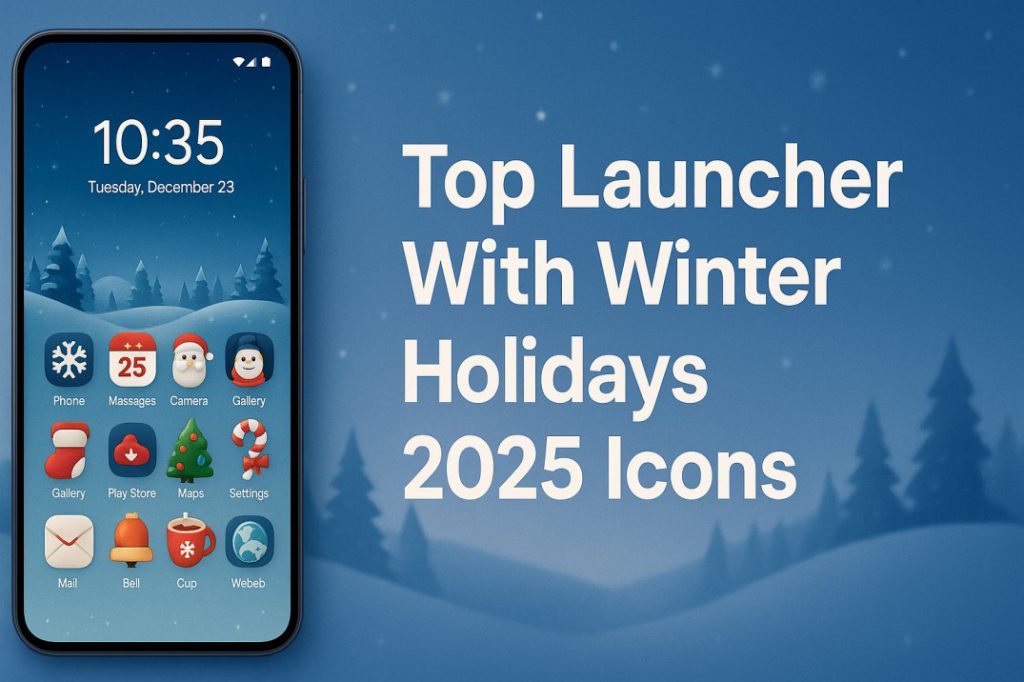 Top Launcher With Winter Holidays 2025 Icons