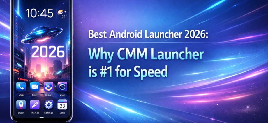 Best Android Launcher 2026 showing a clean, fast home screen layout designed for smooth performance and instant response