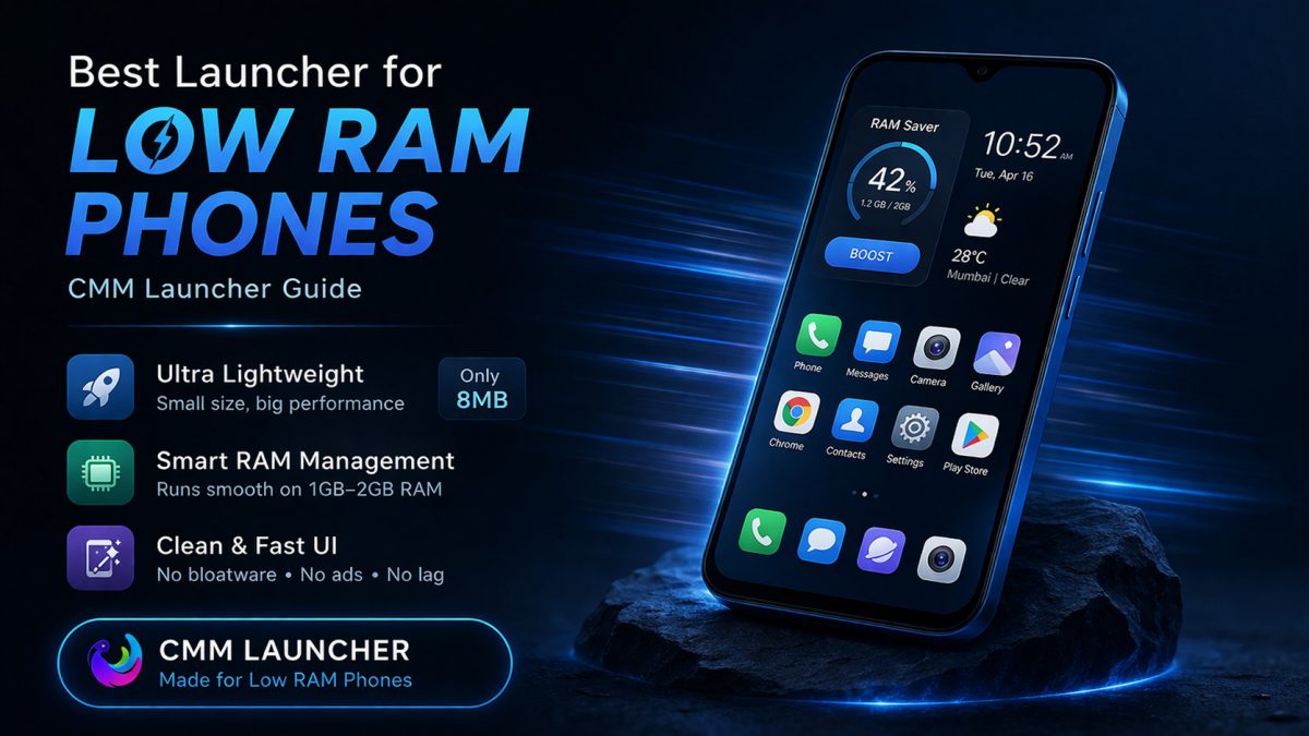 Best Launcher for Low RAM Phones | CMM Launcher Guide