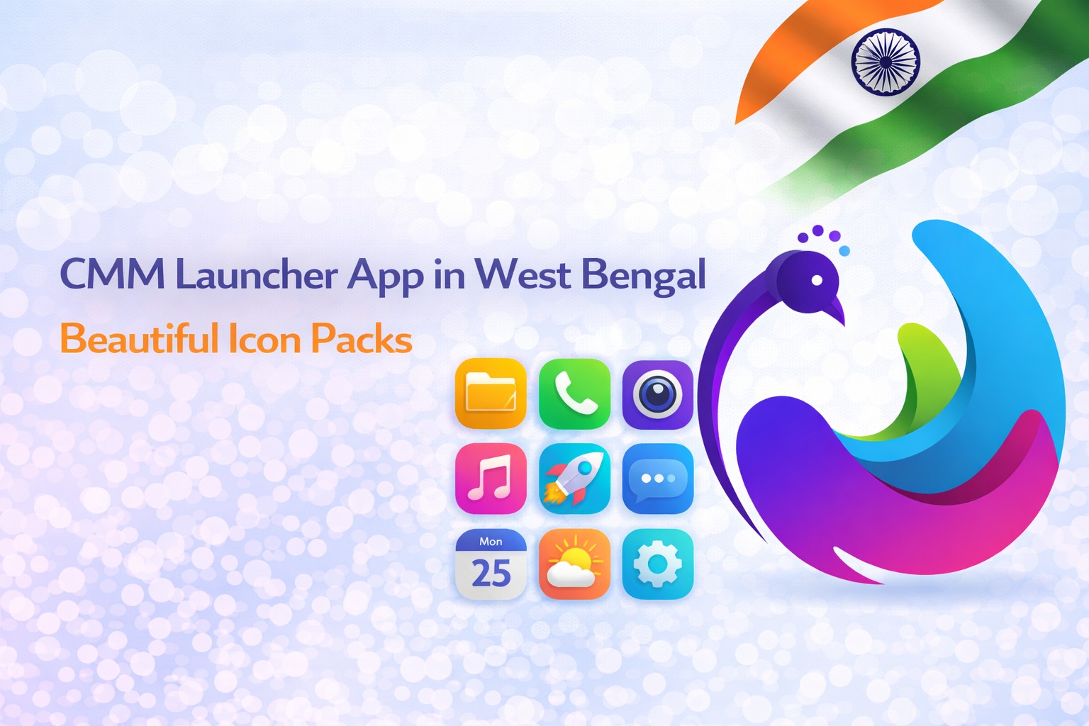 CMM Launcher App in West Bengal | Beautiful Icon Packs