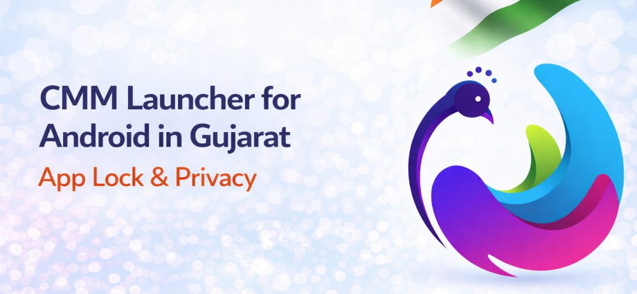 CMM Launcher for Android in Gujarat showing app lock features, privacy control, and secure Android UI experience in 2026
